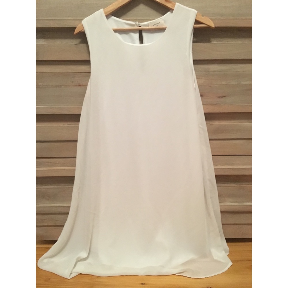 Dainty Hooligan white chiffon dress (M) a-line